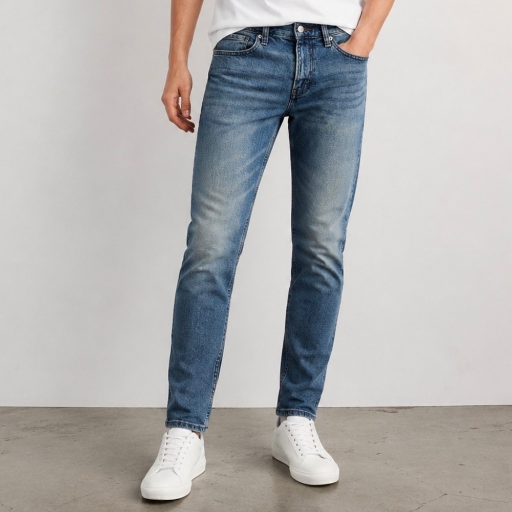 Levi Strauss Signature‎ Slim Jeans W31 L30 Medium Wash Stretch Denim Mens